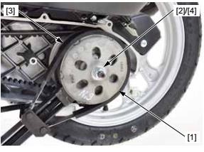 Hình 3 15 Hãm và tháo đai ốc côn sau Tháo rơi các chi tiết của bộ ly hợp bị 5