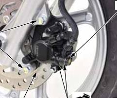 Hình 4 13 Tháo ngàm phanh đĩa phanh Tháo các bu lông giữ ngàm phanh tháo đường 2