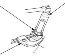 Hình 5 12 Tháo tay lái đai ốc cổ phốt cổ lái Tháo cổ lái gồm tháo bánh xe có 12