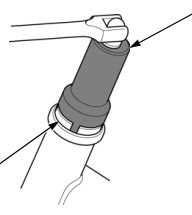 Hình 5 13 Tháo đai ốc chỉnh vong bi cổ phốt cổ lái Tháo vòng bi dưới và phớt 13