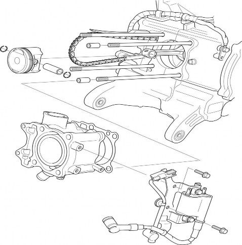 Hình 4 1 Pít tông xi lanh trên động cơ 1 2 Cấu tạo của nhóm pít tông Đỉnh 5