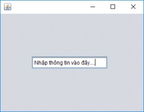 Các hàm khởi tạo JTextField JTextField Tạo mới 1 JTextField JTextField Document 1
