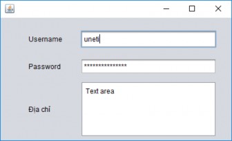 Hàm tạo của lớp JTextArea Constructor Mô tả JTextArea Tạo một JTextArea với văn 4