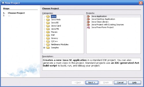 Hình 1 1 Tạo project mới Tại mục Categories ta chọn Java Tại mục Projects ta chọn 1