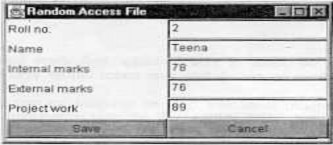 Các bản ghi nên được lưu ở dạng tập tin ‘ dat’ vì vậy người dùng truy 1