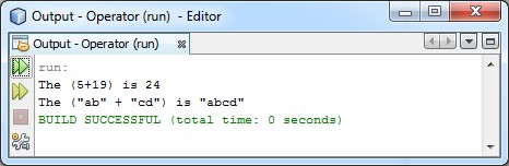 Trong lớp Operator có hai phương thức cùng tên và cùng có hai tham số đầu vào là 3