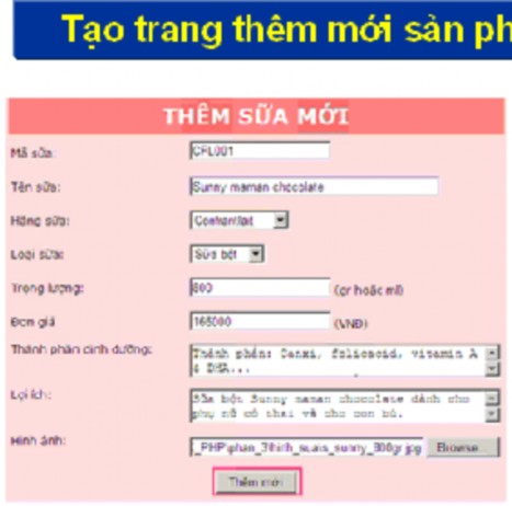 Kết quả sau khi thêm mới thành công Phân tích yêu cầu Thực hiện việc thêm 3