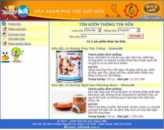 Trang thêm khách hàng Sau đó ráp lại thành một trang web hoàn chỉnh theo sơ đồ 8