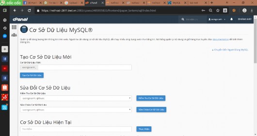 Bước 3 Click phpmyadmin để Import database từ file sql trên máy tính TÀI LIỆU THAM 4