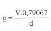 Trong đó g độ cồn theo khối lượng V độ cồn theo thể tích 0 79067 tỷ trọng 1