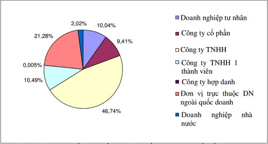 Nguồn Sở kế hoạch và đầu tư TP HCM Theo hình 2 7 DNNVV thuộc loại hình công ty 9