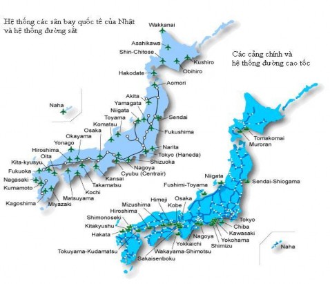 Nguồn http www jetro go jp en invest region infra 10 2009 Từ bản đồ phân bố các cảng 1