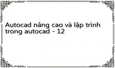 Autocad nâng cao và lập trình trong autocad - 12