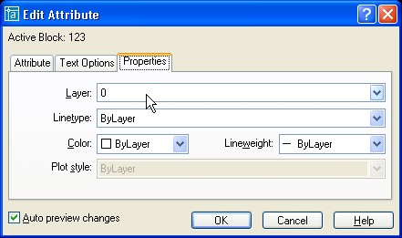 Th ẻ Properties bao gồm các lựa chọn về layer color linetype … Nếu chọn setting 14