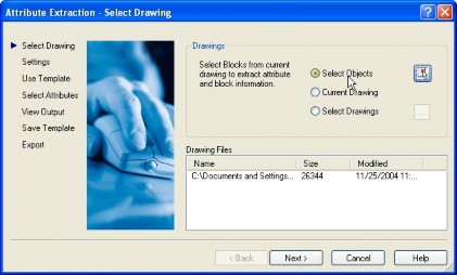 Drawings Select object chọn một hoăc nhiều block Current drawing chon tất cả 3