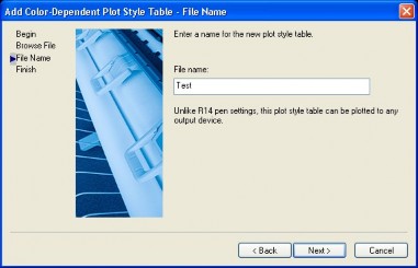 Máy sẽ tạo ra file test ctb Bấn vào nút Plot style table editor để hiệu chỉnh nét 5