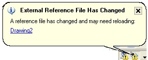 dung Cad se thông báo cho ta biêt như sau A reference file has changed and may need reloading 7
