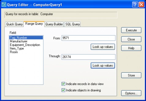 Dùng để truy tìm dữ liệu có giá trị từ From đến giá trị Through 11
