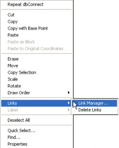  Chọn từ menu DbconnectLinksLink Manager để mở Link Manager Sau đó bạn chọn 6