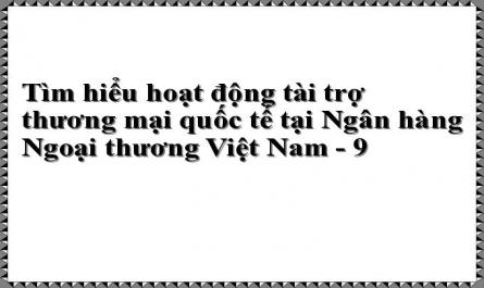 Thực Trạng Hoạt Động Tài Trợ Thương Mại Quốc Tế Tại Ngân Hàng Ngoại Thương Việt Nam.