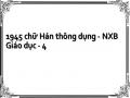 1945 chữ Hán thông dụng - NXB Giáo dục - 4