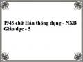 1945 chữ Hán thông dụng - NXB Giáo dục - 5