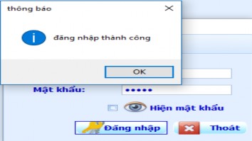 Hình 12 Đăng nhập thành công Đăng nhập thành công nghĩa là đã đăng nhâp thành 10
