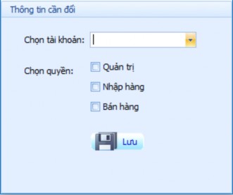 Hình 14 Form thông tin phân quyền Về phần phân quyền như ta đã thấy ở hình 3