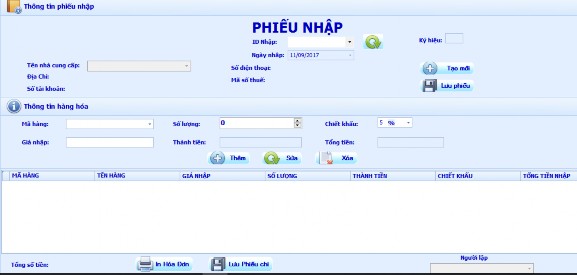 Hình 23 form lập phiếu nhập Hình 24 Thông tin hàng hóa đã có Nếu chưa ta tiến 32