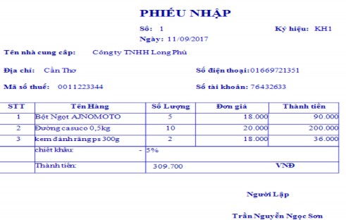 Hình 26 Phiếu nhập hàng Hình 27 Phiếu chi 37