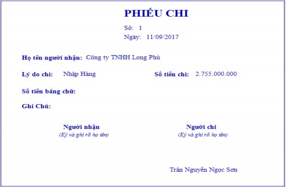 Hình 27 Phiếu chi 38