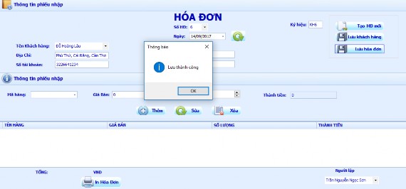 Hình 29 Hóa đơn mới đã được tạo tin thôi Bước tiếp theo chỉ có việc sản 4