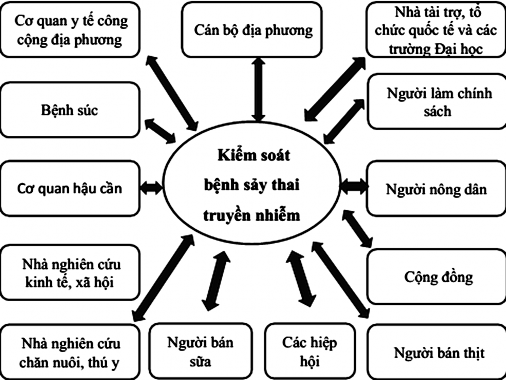 h ình 7 8 Sơ đồ các bên liên quan trong việc kiểm soát bệnh Sảy thai truyền 2