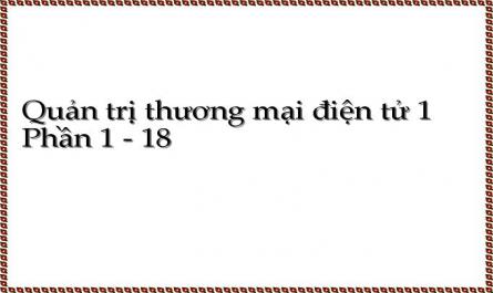 Quản trị thương mại điện tử 1 Phần 1 - 18