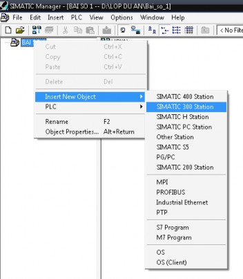 Hình 3 5 Insert 1 trạm loại PLC S7 300 Click double chuột vào SIMATIC Hardware Hình 3 6 8
