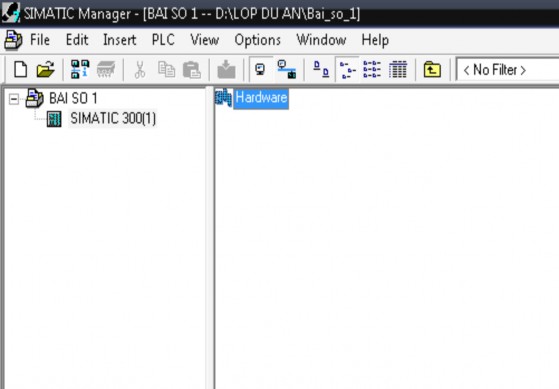 Hình 3 6 Bước 1 tạo phần cứng Vào giao diện Hardware chọn RACK 300 rail 9