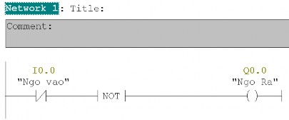Hình 4 5 Cấu trúc lệnh NOT Lệnh Set tác động ngõ ra và giữ trạng thái Hình 4 6 4