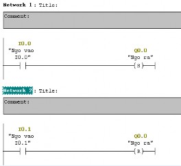 Lệnh RS Hình 4 8 Cấu trúc lệnh Set và Reset Hình 4 9 Khối Set Reset Hình 4 10 Lệnh 7