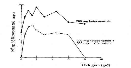 Rifampicin làm giảm nồng độ của ketoconazole Ức chế enzyme Cloramphenicol là thuốc 3