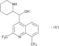 Tên khoa học 2 8 bis trifluoromethyl quinolin 4 yl piperidin 2 yl methanol hydroclorid Công 8