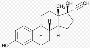 C 20 H 24 O 2 ptl 296 41 Tên khoa học Dihydroxy 3β 17β ethiny 17α estratrien 1 3 5 10 Là 3