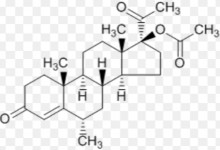 C 33 H 34 O 4 ptl 386 53 Tên khoa học 3 20 dion 17 acethyloxy 6α methyl pregnen 4 Công dụng 1