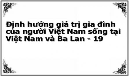 Định hướng giá trị gia đình của người Việt Nam sống tại Việt Nam và Ba Lan - 19