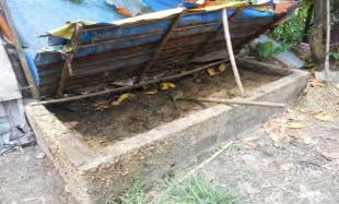 Tùy theo diện tích nuôi trùn và loại thức ăn mà ta chuẩn bị nơi xử lý khác 3