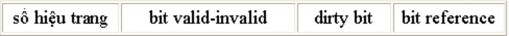 Hình 4 28 Cấu trúc một phần tử trong bảng trang Thuật toán với các bit reference 1