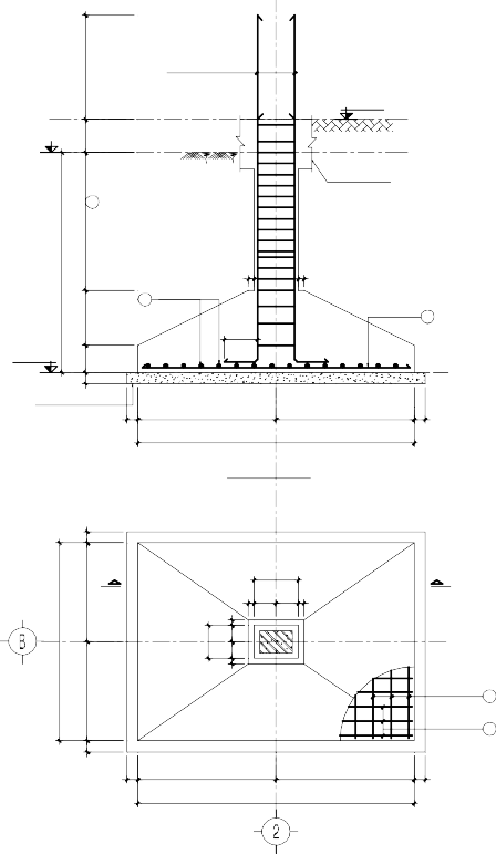 40Þ THÉP CHỜ CỘT ± 0 000 300 0 300 MẶT ĐẤT TỰ NHIÊN 1250 Þ8 100 3 ĐÀ KIỀNG 2 9