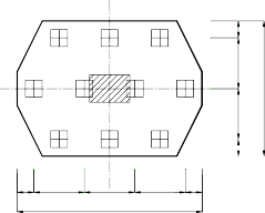 3d B m 3d B m d 3d 3d 3d d L m d 3d 3d 3d L m 3d d 3d d 3d d Móng 10 cọc Móng 11 cọc d d 3d B 7