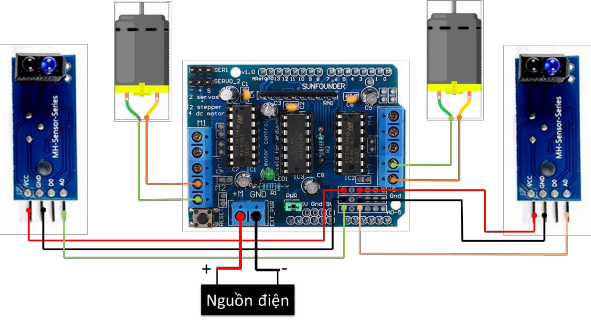 Hình 2 6 Bản vẽ sơ đồ mạch điện Sơ đồ khối lập trình mBlock Hình 2 7 Sơ 3