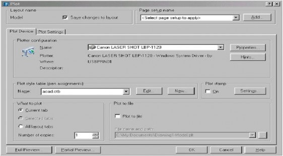 Trang Plot Device Chỉ định máy in sử dụng bảng kiểu in thông tin về việc in 3