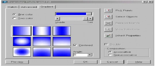One Color Xác định vùng tô sử dụng sự biến đổi trong giữa bóng đổ và màu 6